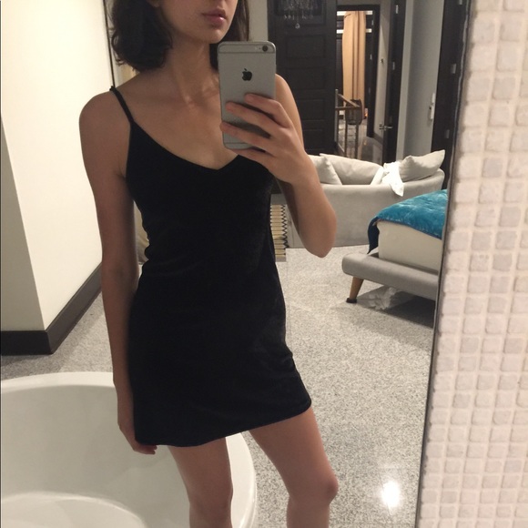 Brandy Melville Velvet Dress - Picture 3 of 6